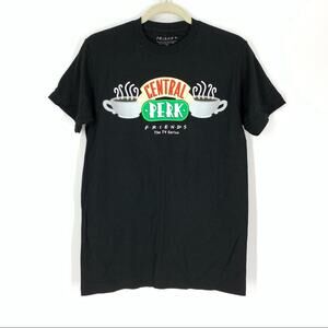 Friends Central Perk Cotton T-Shirt Black Small